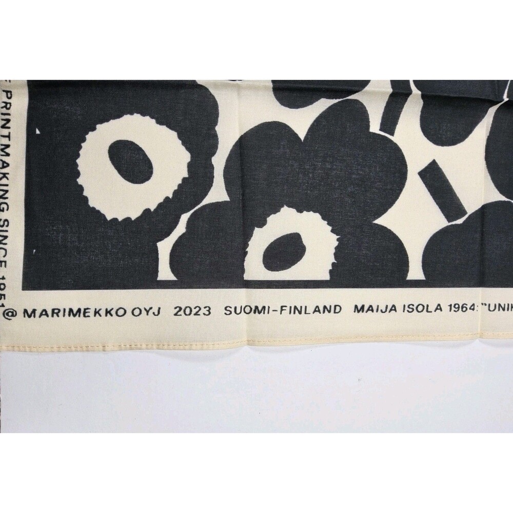 Marimekko Kioski Astrilli Unikko Floral Organic Cotton Scarf Bandana - Picture 3 of 7